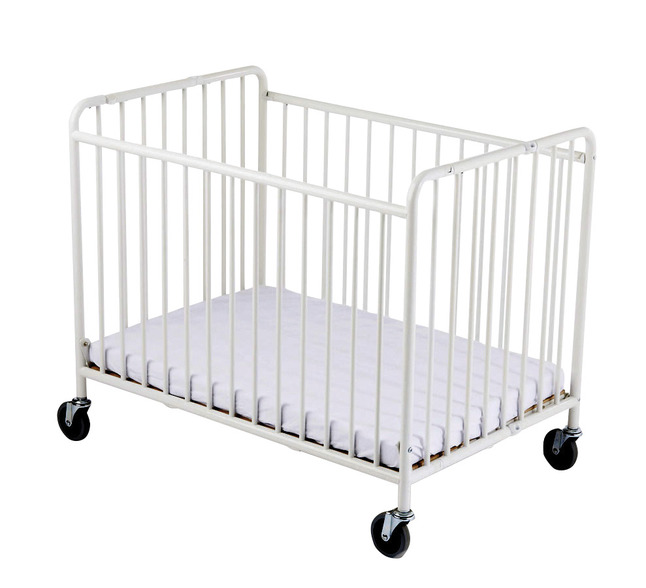 Foundations Stowaway Compact Folding Crib Evacuation Ready With