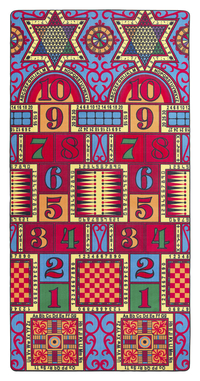 Flagship Carpets Games That Teach Carpet, 6 x 12 Feet, Rectangle, Item Number 1456726