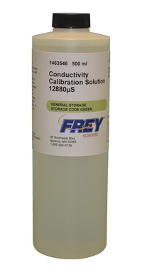 Frey Scientific Conductivity Calibration Solution, 12880uS, 500 mL, Item Number 1463546