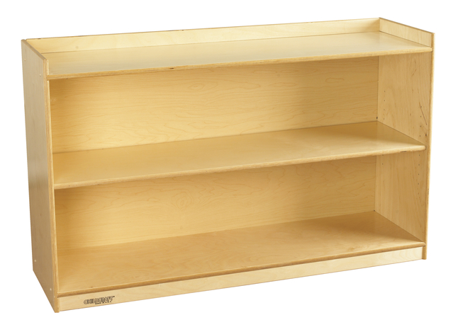 Childcraft Adjustable Mobile Bookcase with Lip, 47-3/4 x 14-1/4 x 30 Inches