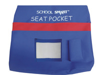 School Smart Seat Pocket, 15 L x 14-1/2 W, Blue Item Number 1465931