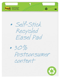 Post-it Easel Pads Self-Stick Easel Pads, 25 x 30, White, Recycled, 2