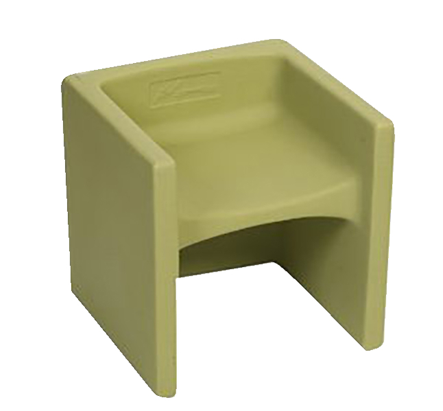 Children's Factory Chair Cube, 15 x 15 x 15 Inches, Fern, Item Number 1469366