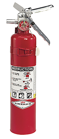 Frey Scientific Dry Chemical Fire Extinguisher with Mounting Bracket, 6 X 4 X 16 in, 2-1/2 lb, Steel Item Number 1469473