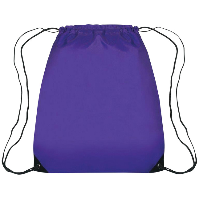 Drawstring Sports Backpack, Purple, Item Number 1471194