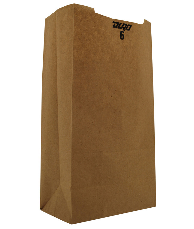 Interplast Paper Bag, 6 Pound Capacity, Kraft, Pack of 500, Item Number 1471352