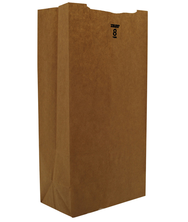Interplast Paper Grocery Bag, 8 Pound Capacity, Kraft, Pack of 500, Item Number 1471353