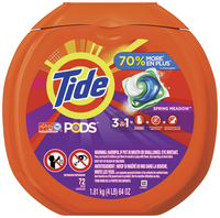Tide PODS 3-in-1 Laundry Detergent, Meadow Scent, Pack of 72, Item Number 1473256