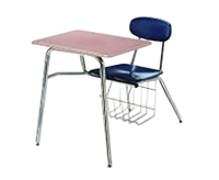 Image for Artcobell Combination Desk, 17-1/2 Inch, Melamine Plastic Seat, Steel Frame, Chrome Frame, 18 x 24 Inch Top from School Specialty