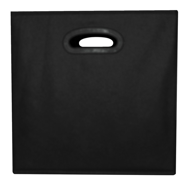 Image for School Smart Collapsible Storage Bin with Oval Grommet, Fabric, Black from School Specialty