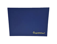 Hammond And Stephens Blank Award Cover, Linen, Blue, Pack of 25, Item Number 1475921