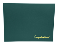 Hammond And Stephens Congratulations Award Cover, Linen, Green, Pack of 25, Item Number 1475924