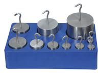 Frey Scientific Hooked Weight Set, Stainless Steel, Set of 9, Item Number 1488751