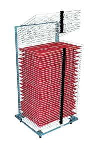 AWT Port-O-Rack Drying Rack, 25-1/4 x 24-1/2 x 53-1/2 Inches, 50 Shelf, Item Number 1489074