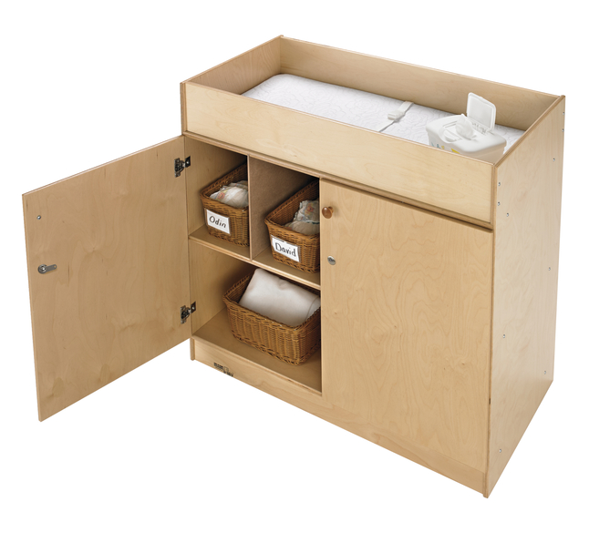 Childcraft Changing Table with Locking Doors, 40 x 20-3/4 x 36 Inches