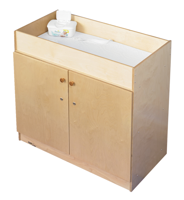 Childcraft Changing Table with Locking Doors, 40 x 20-3/4 x 36 Inches