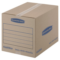 Fellowes SmooveMove Basic Moving Box, Small, Kraft, Pack of 25, Item Number 1492572