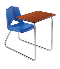 Image for Classroom Select Royal 1400 Sled Base Combo Laminate Desk, LockEdge, 18 Inch Seat, 24 x 18 Inch, Chrome Frame from School Specialty