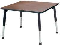 Classroom Select Apollo T-Mold Adjustable Table, Square, 48 x 48 Inches, Item Number 1496676