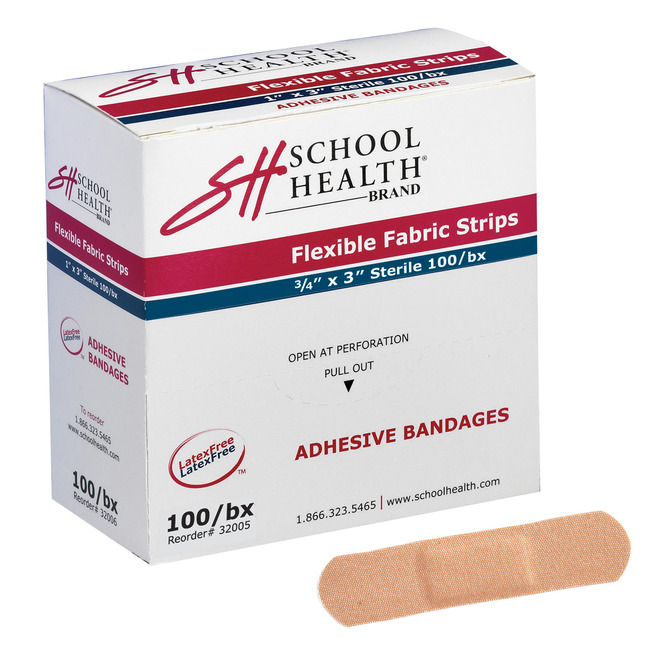 School Health Flexible Fabric Adhesive Bandage, Item Number 1497165