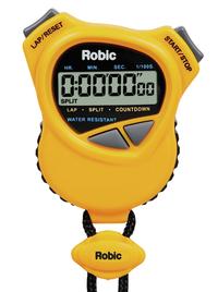 Robic 1000W Dual Stop Watch, Yellow, Item Number 1497899