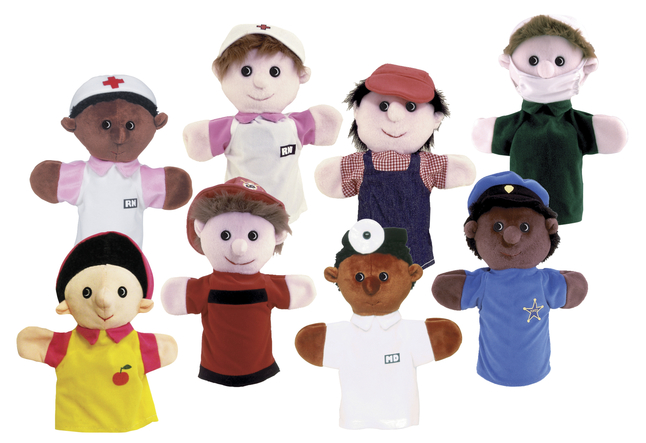 Childcraft Community Helper Puppets, Set of 8, Item Number 2102812