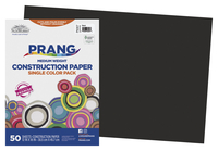 Prang Medium Weight Construction Paper, 12 x 18 Inches, Black, 50 Sheets Item Number 1506461
