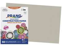 Prang Medium Weight Construction Paper, 12 x 18 Inches, Gray, 50 Sheets Item Number 1506482