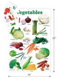 SI-Manufacturing Inside-View Vegetable Floor Puzzle, Item Number 1527112