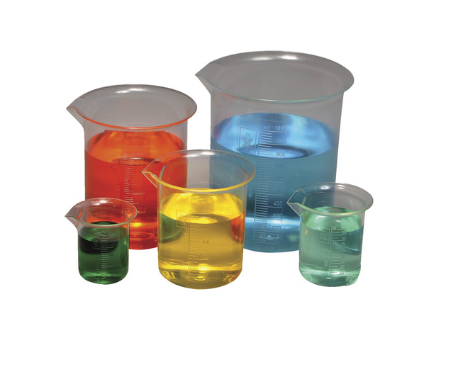 Frey Scientific Plastic Beaker PMP Set of 5, Item Number 1530824