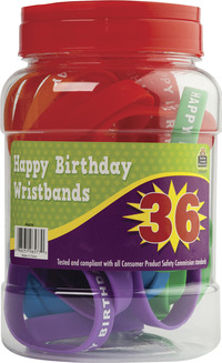 Teacher Created Resources Wristband Jars, Happy Birthday, Item Number 1535830