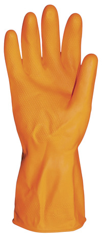 Image for ProGuard Deluxe Flock Lined Latex Gloves, 12 inch, Extra Large, Orange, 12 Per Pack from School Specialty