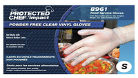 Impact Disposable Vinyl General Purpose Gloves, Small, Clear, Item Number 1536213