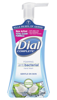 Dial Hypoallergenic Foam Handwash Soap, 7.5 oz, Coconut Water, Item Number 1538726