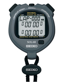 Seiko S063, Solar-Powered Decimal Stopwatch, Item Number 1539424