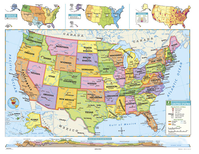 Nystrom Intermediate U S Map