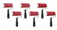 AMACO Clay Texture Rollers, 4 Inches, Assorted Designs, Set of 6 Item Number 1540332