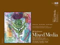 Strathmore 400 Series Mixed Media Pad, 18 x 24 Inches, 184 lb, 15 Sheets Item Number 1540347