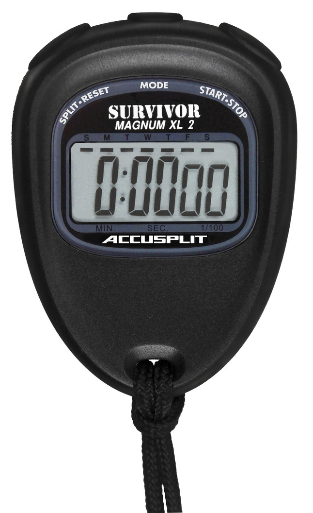 AccuSplit Survivor 2 Stopwatch Magnum XL Display Cumulative Split Timer Clock 