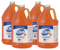Dial Corp. Professional Antimicrobial Liquid Soap Refill, 1 Gal, Original Gold, Pack of 4, Item Number 1541721