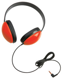 Califone Listening First 2800-RD Over-Ear Stereo Headphones, 3.5mm Plug, Red, Each Item Number 1543831