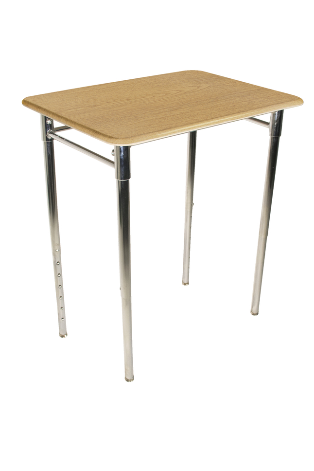 Classroom Select Contemporary Collaboration Adjustable Height Desk, Rectangle Laminate Top, T-Mold Edge, Item Number 5009399