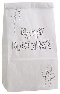 Hygloss彩色生日快乐包，每盒25个，物品编号1559549
