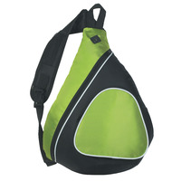 Sling Backpack, Black/Lime Green, Item Number 1559562