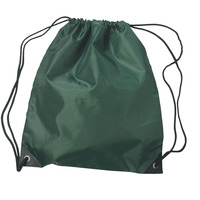 Drawstring Sports Backpack, Forest Green, Item Number 1559573