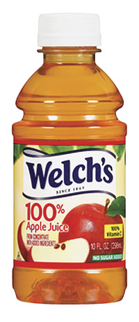 Welch's 100 Percent Apple Juice, 10 Ounces, Pack of 24, Item Number 1561389