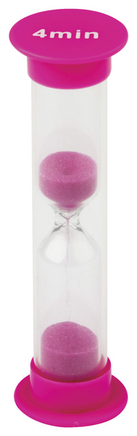Teacher Created Resources 4 Minute Sand Timers, Small, Pack of 4, Item Number 1565380