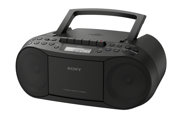 Sony CFD-S70 Boombox, Black, Item Number 1566077