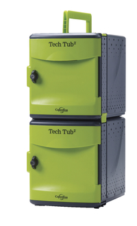 Copernicus Premium Tech Tub2, Holds 10 USB Devices, 12-1/2 x 16-1/4 x 26 Inches, Black and Green, Item Number 1566451