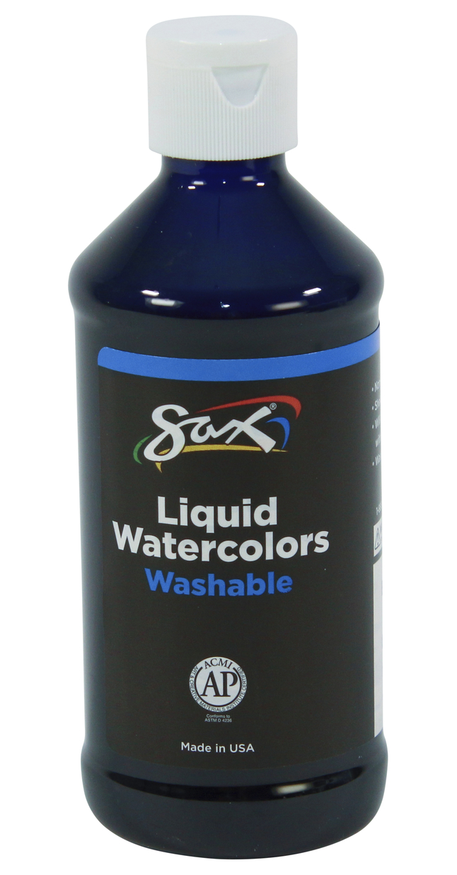 Sax Liquid Washable Watercolor Paint, 8 Ounces, Blue